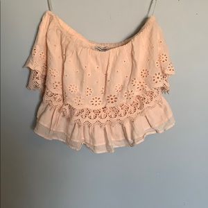 smocked tube top